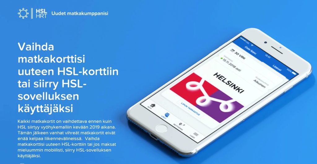 HSLn liput ja vyöhykkeet uudistuvat 27.4.2019, vihtiläiset voivat
