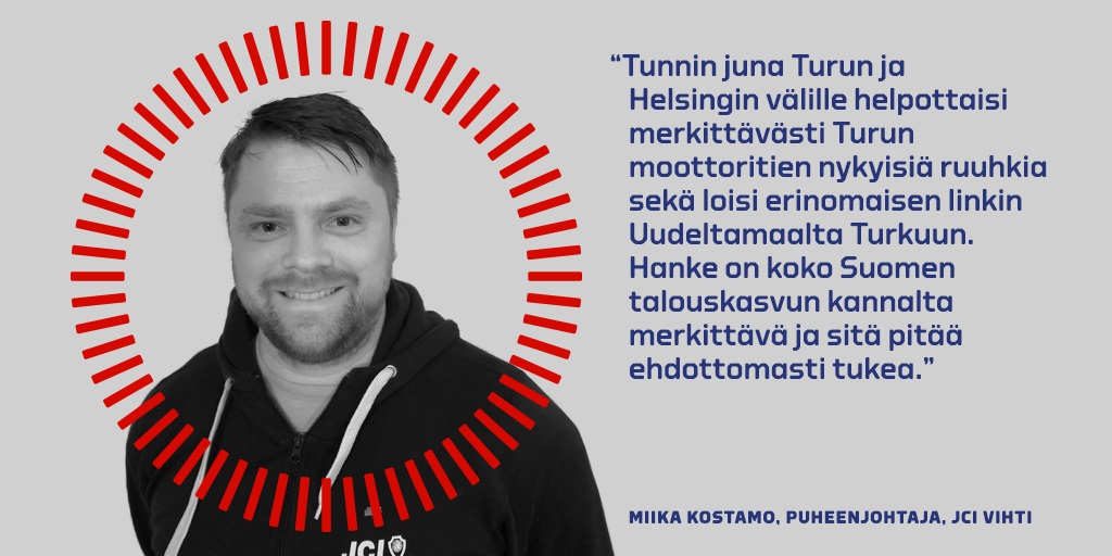 Miika Kostamon kommentti Tunnin junan puolesta.