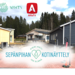 Kuva Sepänpihan alueelta ja logoja.