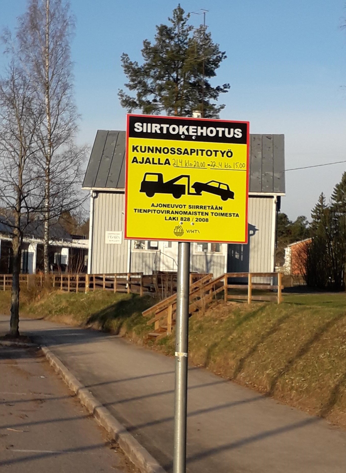 ajoneuvojen siirtokehoitusjkyltti