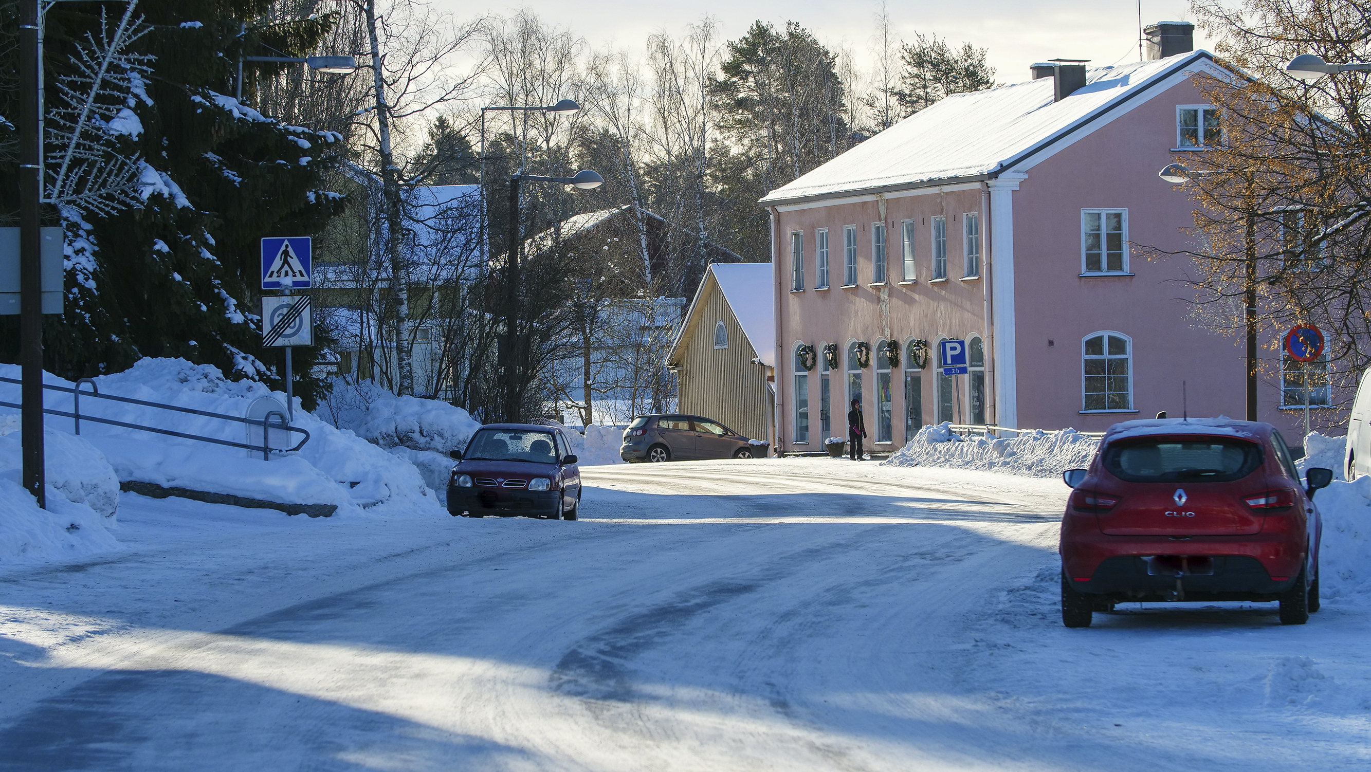 Talvinen näkymä Vihdin kirkonkylältä, kuva: Joenrinne Films