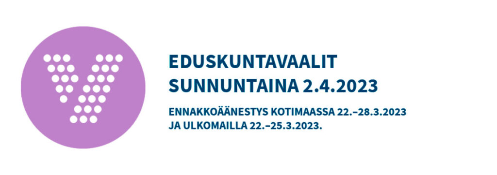 Eduskuntavaalien banneri