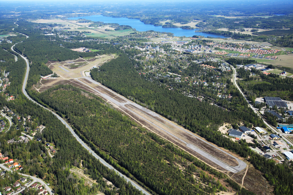 Ilmakuva Nummelan lentokentän alueesta