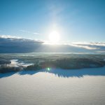 Talvinen ilmakuva Vihdistä - Joenrinne Films