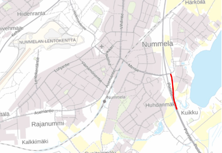 Tilapäinen nopeusrajoitus kartalla - Ely-keskus