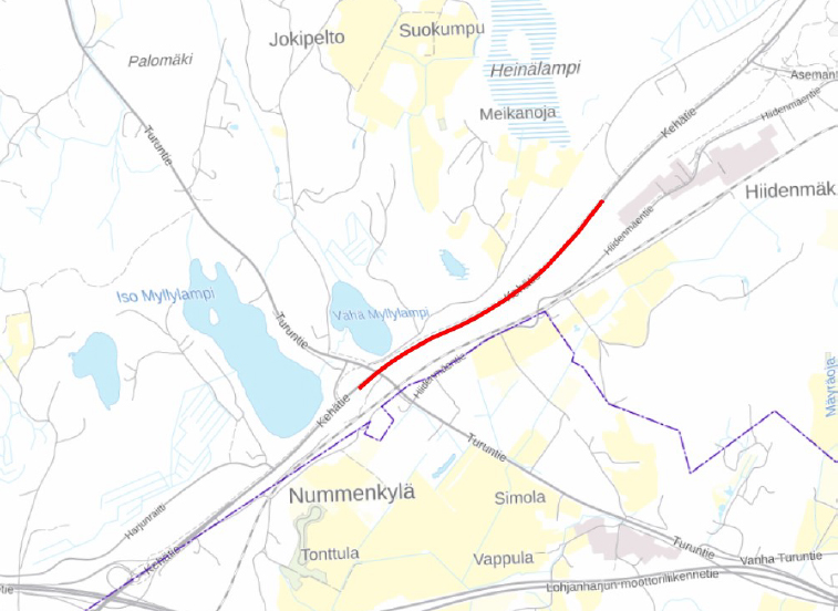 Tilapäinen nopeusrajoitus kartalla - Ely-keskus