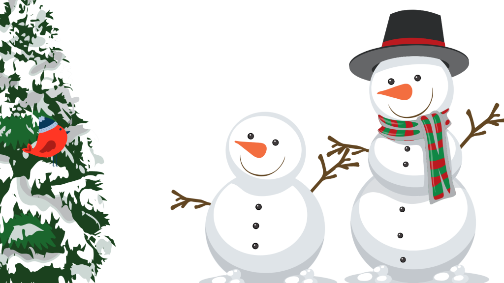 Joulupuuhaa kirjastossa